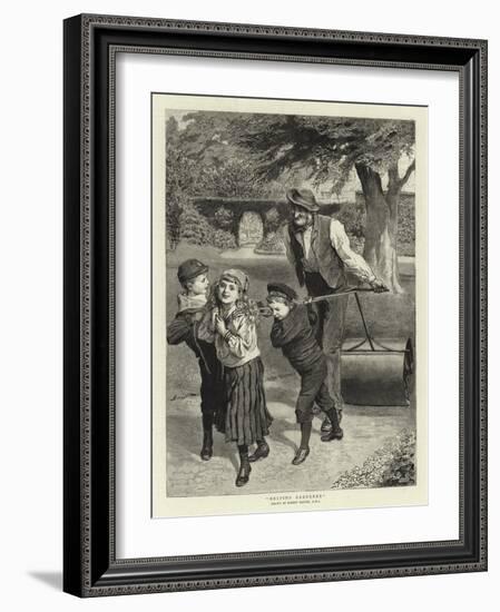 Helping Gardener-Robert Barnes-Framed Giclee Print