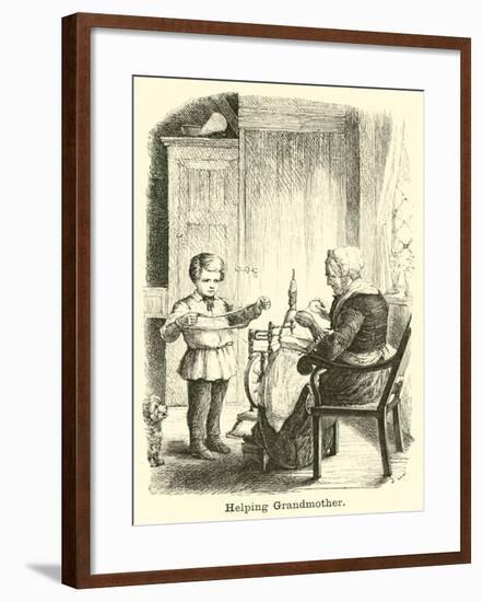 Helping Grandmother-null-Framed Giclee Print