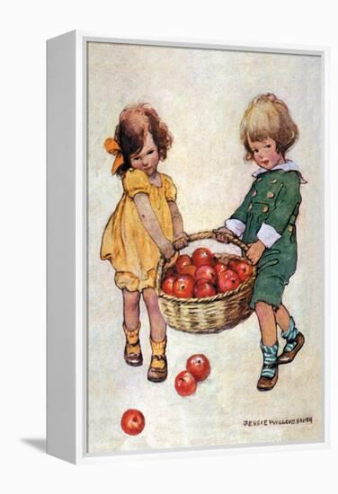 Helping Hands-Jessie Willcox-Smith-Framed Stretched Canvas