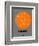 Helsinki Orange Subway Map-NaxArt-Framed Art Print