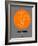 Helsinki Orange Subway Map-NaxArt-Framed Art Print