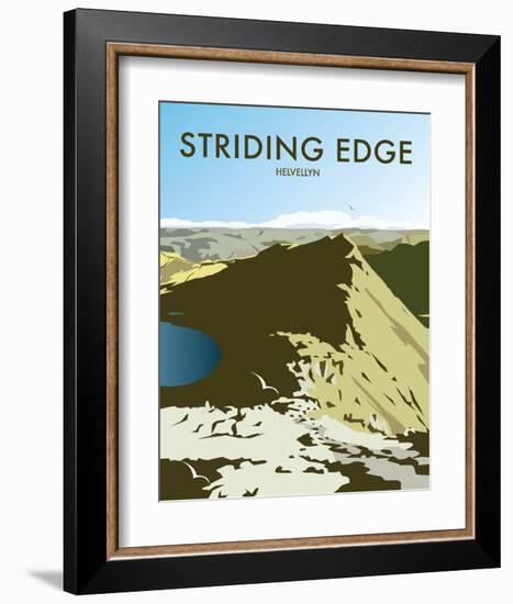 Helvellyn Edge, Lake District - Dave Thompson Contemporary Travel Print-Dave Thompson-Framed Art Print