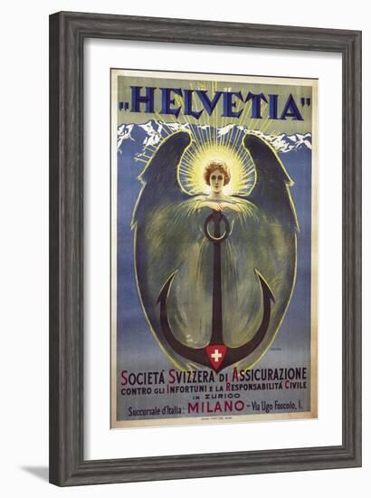 Helvetia Poster by Umberto Boccioni, 1909-Umberto Boccioni-Framed Giclee Print