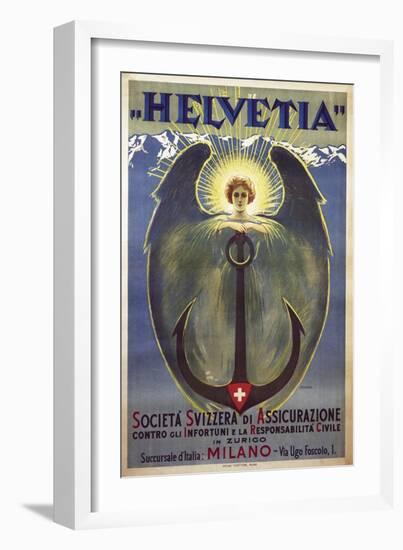 Helvetia Poster by Umberto Boccioni, 1909-Umberto Boccioni-Framed Giclee Print