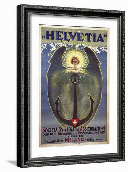 Helvetia Poster by Umberto Boccioni, 1909-Umberto Boccioni-Framed Giclee Print