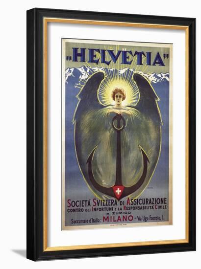 Helvetia Poster by Umberto Boccioni, 1909-Umberto Boccioni-Framed Giclee Print