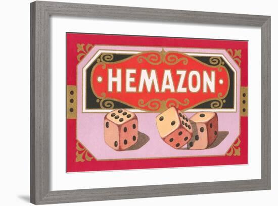 Hemazon Dice-null-Framed Art Print