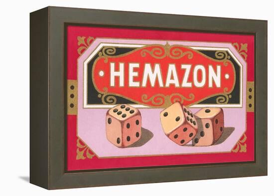 Hemazon Dice-null-Framed Stretched Canvas