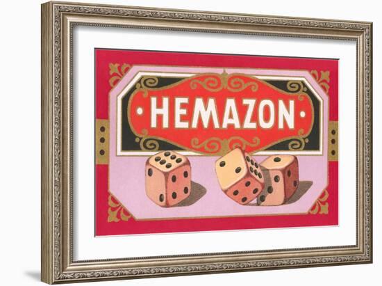 Hemazon Dice-null-Framed Art Print