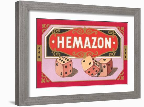 Hemazon Dice-null-Framed Art Print