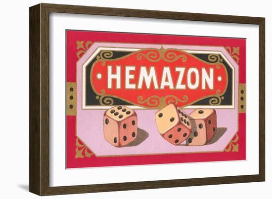 Hemazon Dice-null-Framed Art Print