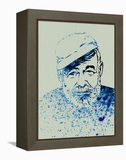 Hemingway Watercolor 1-Anna Malkin-Framed Stretched Canvas