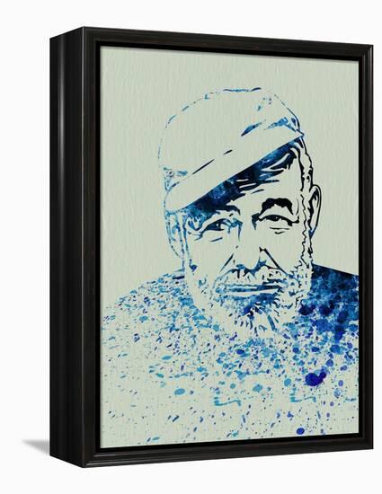 Hemingway Watercolor 1-Anna Malkin-Framed Stretched Canvas