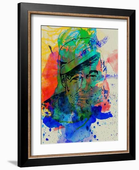 Hemingway Watercolor 2-Anna Malkin-Framed Art Print