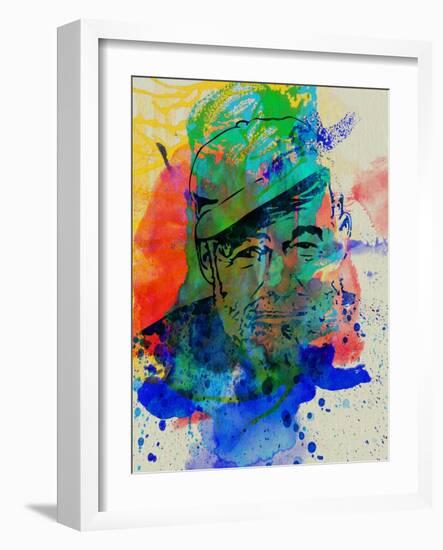 Hemingway Watercolor 2-Anna Malkin-Framed Art Print