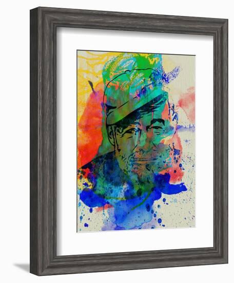 Hemingway Watercolor 2-Anna Malkin-Framed Art Print