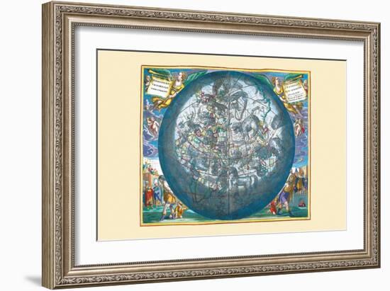 Hemisphaerii Borealis Coeli-Andreas Cellarius-Framed Art Print