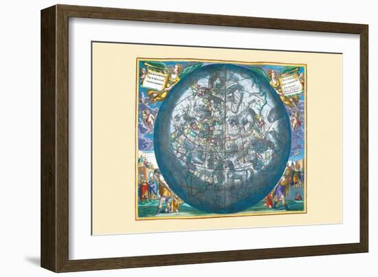 Hemisphaerii Borealis Coeli-Andreas Cellarius-Framed Art Print