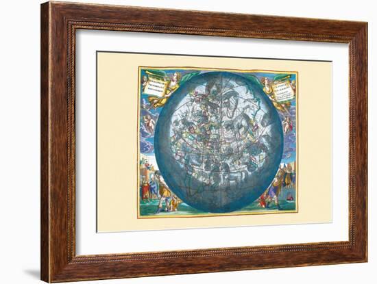 Hemisphaerii Borealis Coeli-Andreas Cellarius-Framed Art Print