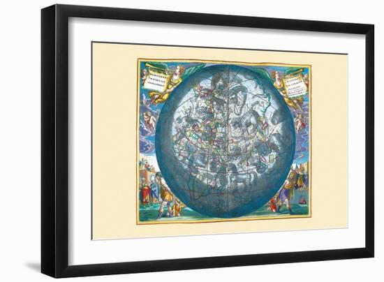 Hemisphaerii Borealis Coeli-Andreas Cellarius-Framed Art Print