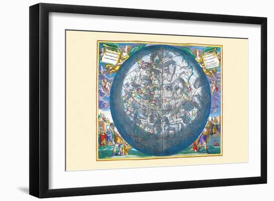 Hemisphaerii Borealis Coeli-Andreas Cellarius-Framed Art Print