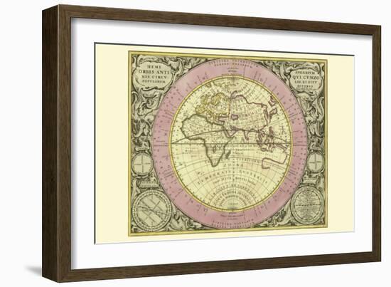 Hemisphaerium Orbis Antiqui-Andreas Cellarius-Framed Art Print