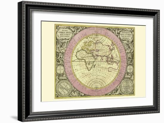 Hemisphaerium Orbis Antiqui-Andreas Cellarius-Framed Art Print