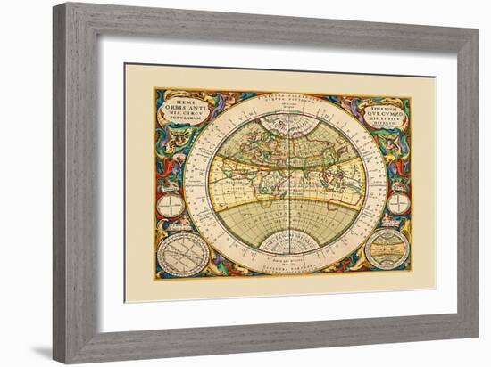 Hemisphaerium Orbis Antiqui-Andreas Cellarius-Framed Art Print