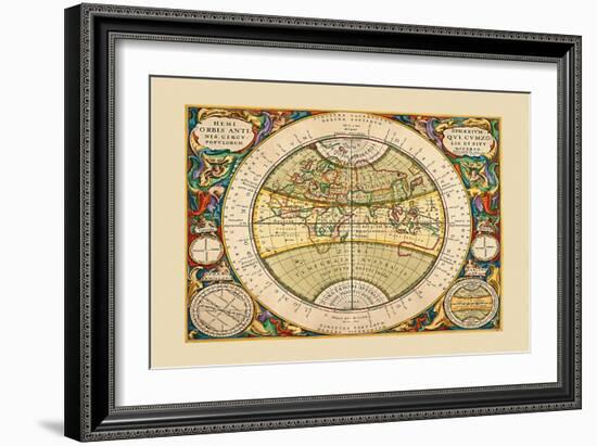 Hemisphaerium Orbis Antiqui-Andreas Cellarius-Framed Art Print