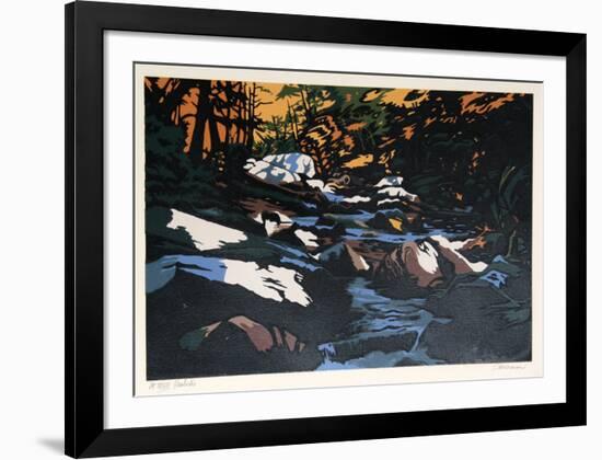 Hemlocks-Jon Carsman-Framed Serigraph