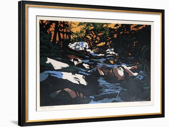 Hemlocks-Jon Carsman-Framed Serigraph