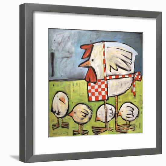 Hen and Chicks after Storm-Tim Nyberg-Framed Giclee Print