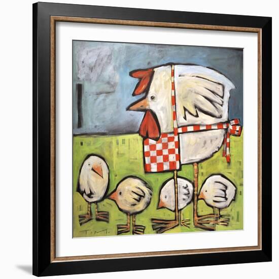 Hen and Chicks after Storm-Tim Nyberg-Framed Giclee Print