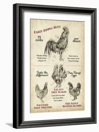 Hen House I-Studio W-Framed Art Print