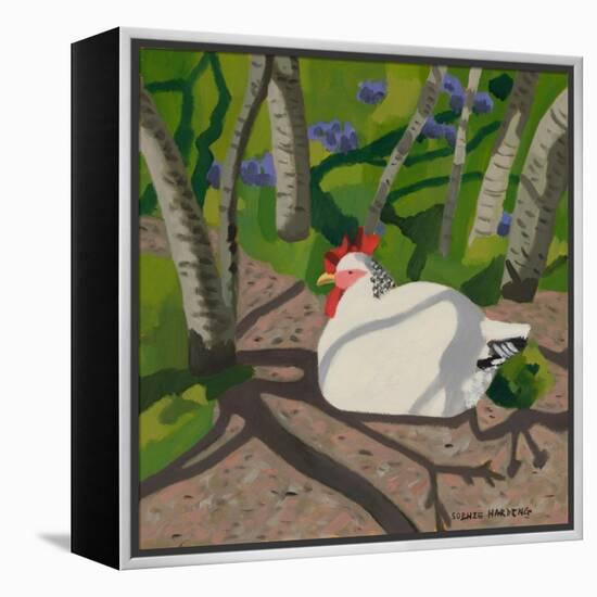 Hen in the Shade-Sophie Harding-Framed Premier Image Canvas