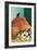 Hen Sitting on Kittens-null-Framed Premium Giclee Print