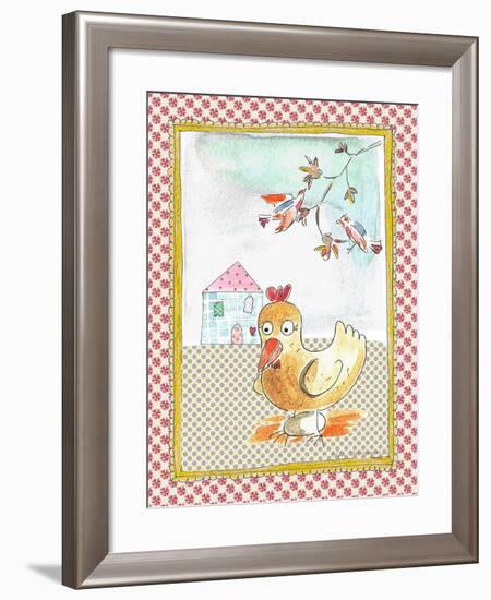 Hen with Egg-Effie Zafiropoulou-Framed Giclee Print