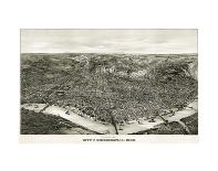 Panoramic View of the City of Cincinnati, Ohio, 1900-Henderson Litho Co^-Stretched Canvas
