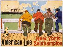 Poster Advertising 'American Line, New York to Southampton', 1905 (Colour Litho)-Hendrick Cassiers-Giclee Print
