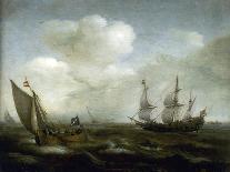 Dutch Battleship in a Storm-Hendrick Cornelisz. Vroom-Framed Giclee Print