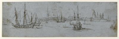 Battle Between Dutch and Spanish Ships on the Haarlemmermeer, C.1629-Hendrick Cornelisz. Vroom-Framed Giclee Print