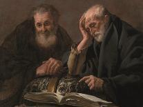 Democritus and Heraclitus by Hendrick Jansz Terbrugghen-Hendrick Jansz Terbrugghen-Mounted Giclee Print