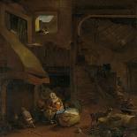 Interior of a Peasant Hut-Hendrick Mommers-Art Print