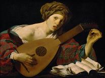 The Lute Player - Hendrick Jansz Terbrugghen (Ter Brugghen) (1588-1629). Oil on Canvas, Ca 1627. Di-Hendrick Ter Brugghen-Framed Giclee Print