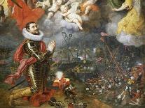 Don Alvaro De Bazan Giving Thanks after Victory over Turks in 1580-Hendrick Van Balen-Framed Giclee Print