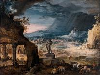 The Building of the Tower of Babel-Hendrick Van Cleve-Framed Premier Image Canvas