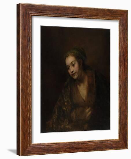 Hendrickje Stoffels, c.1650-Rembrandt van Rijn-Framed Giclee Print