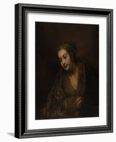 Hendrickje Stoffels, c.1650-Rembrandt van Rijn-Framed Giclee Print