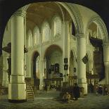 Interior of the Oude Kerk at Delft, 1660-75-Hendrik Cornelisz van Vliet-Framed Giclee Print