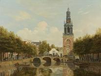 The Torensluis and the Jan Roodenpoortstoren in Amsterdam, by Hendrik Gerrit Ten Cate, 1829-Hendrik Gerrit ten Cate-Framed Stretched Canvas